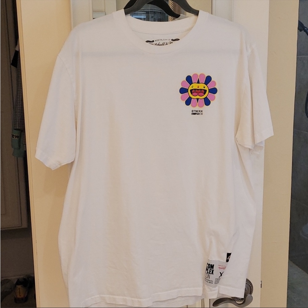 COPY - Takashi Murakami Mitchell & Ness XL Lakers White T-shirt- XL